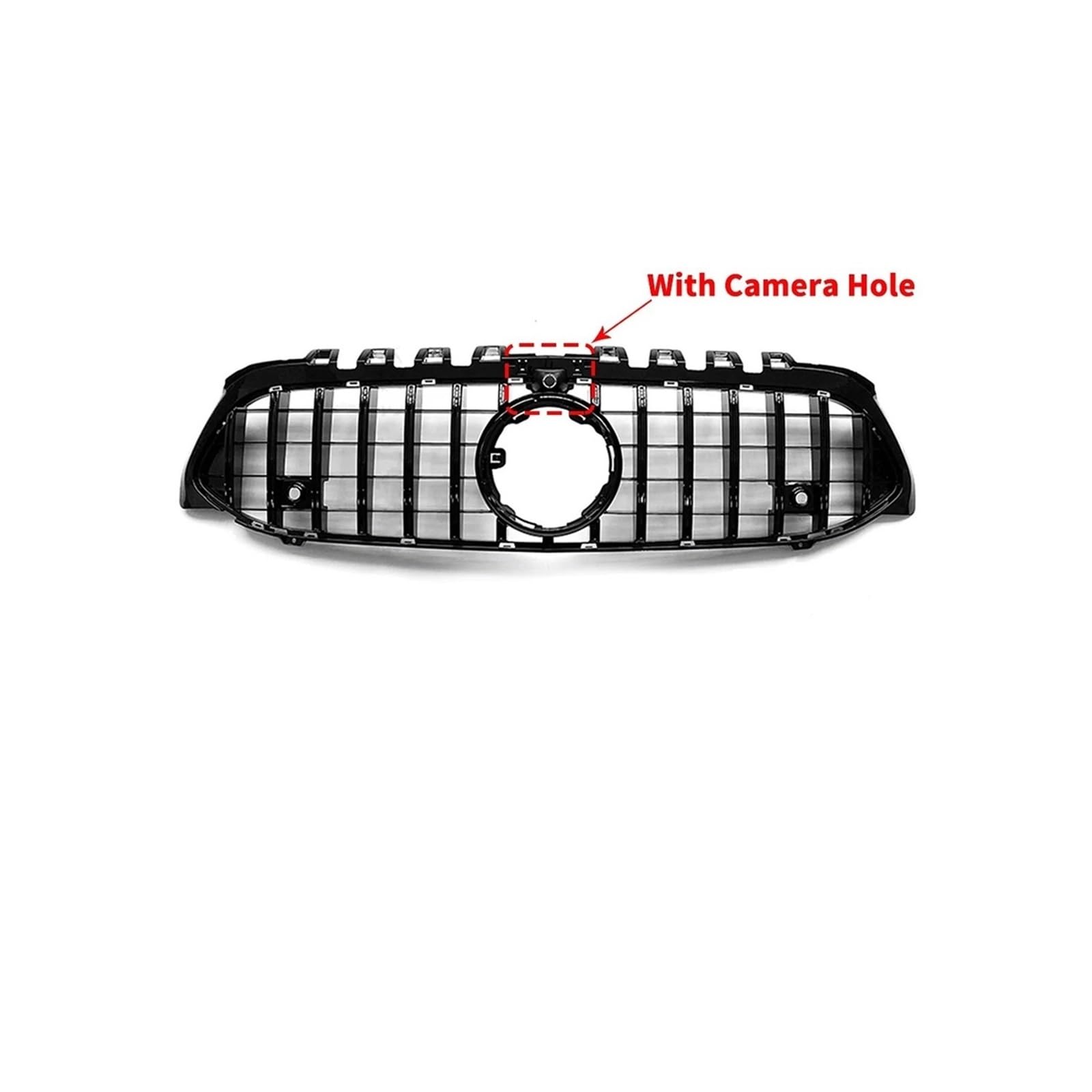 Kühlergrill Für A A250 A200 A180 A220 A35 W177 2019+ Auto Front Hood Grille Racing Stoßstange Grill Kühlergrill Vorne(G Black-Hole) von GBGWRMRYX