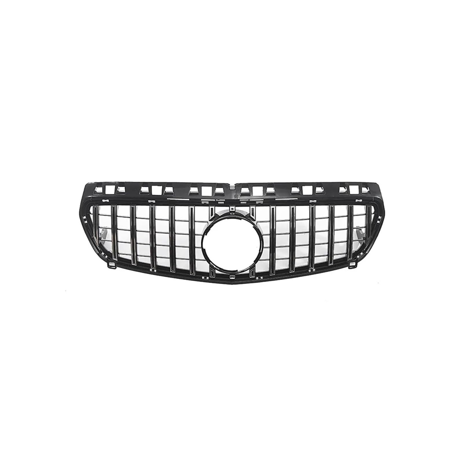 Kühlergrill Für A-Klasse W176 Für GT 2013-2016 ABS Material Auto Die Intake Grille Kühlergrill Vorne(Bright Black- Silver) von GBGWRMRYX
