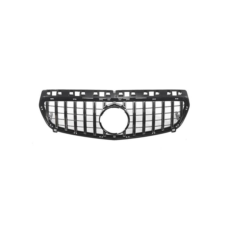 Kühlergrill Für A-Klasse W176 Für GT 2013-2016 ABS Material Auto Die Intake Grille Kühlergrill Vorne(Bright Black- Silver) von GBGWRMRYX