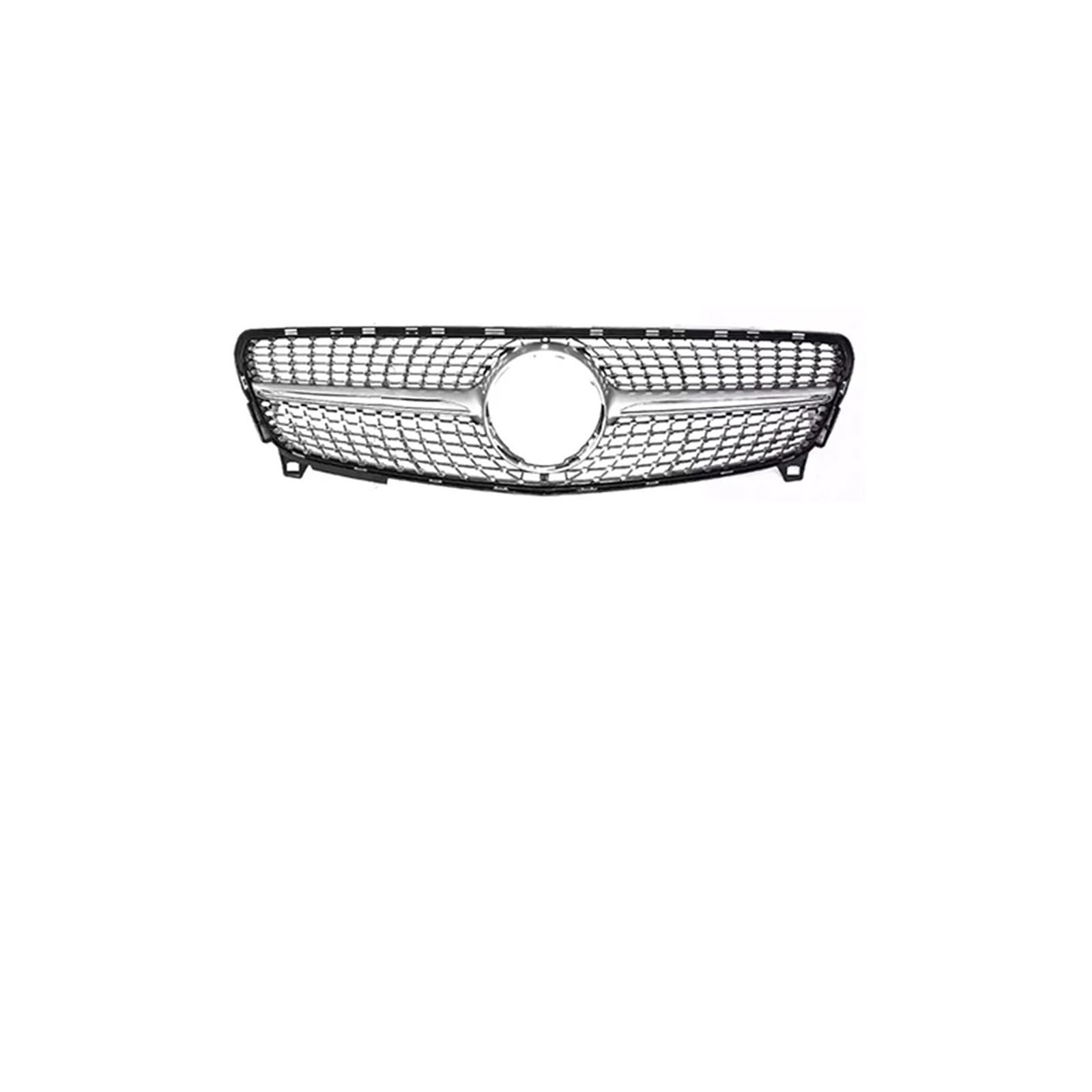 Kühlergrill Für A W176 A45 A260 A180 A200 2013-2018 Center Front Inlet Grille Racing Haube Grill Kühlergrill Vorne(16-18 Diamond Silver) von GBGWRMRYX