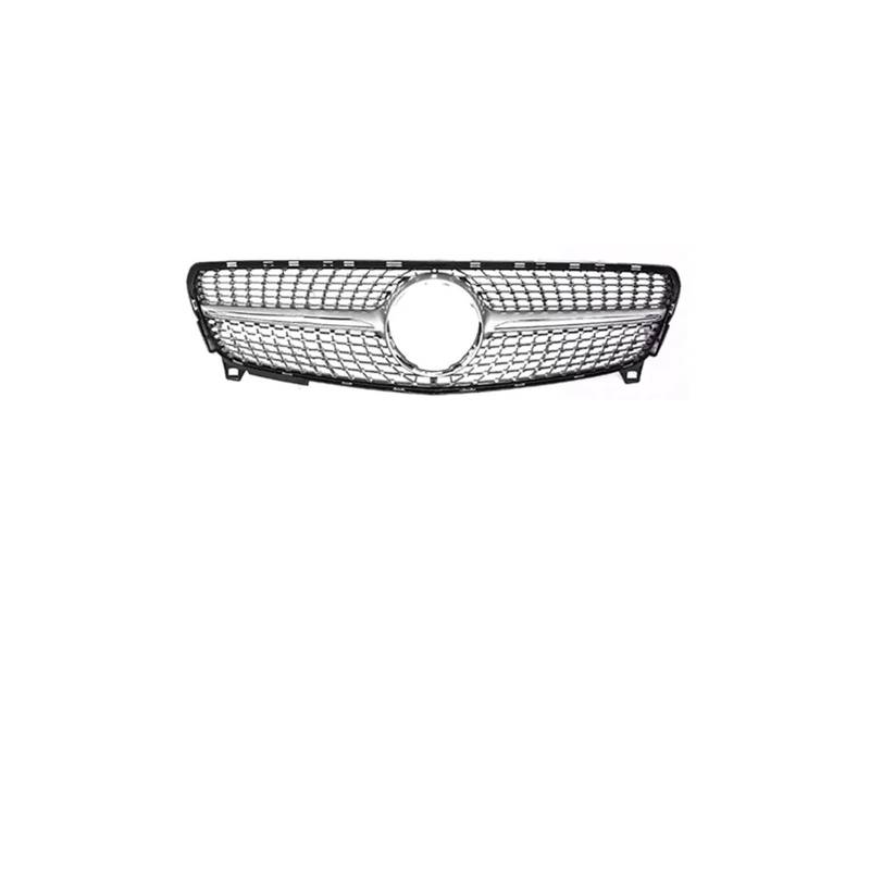 Kühlergrill Für A W176 A45 A260 A180 A200 2013-2018 Center Front Inlet Grille Racing Haube Grill Kühlergrill Vorne(16-18 Diamond Silver) von GBGWRMRYX