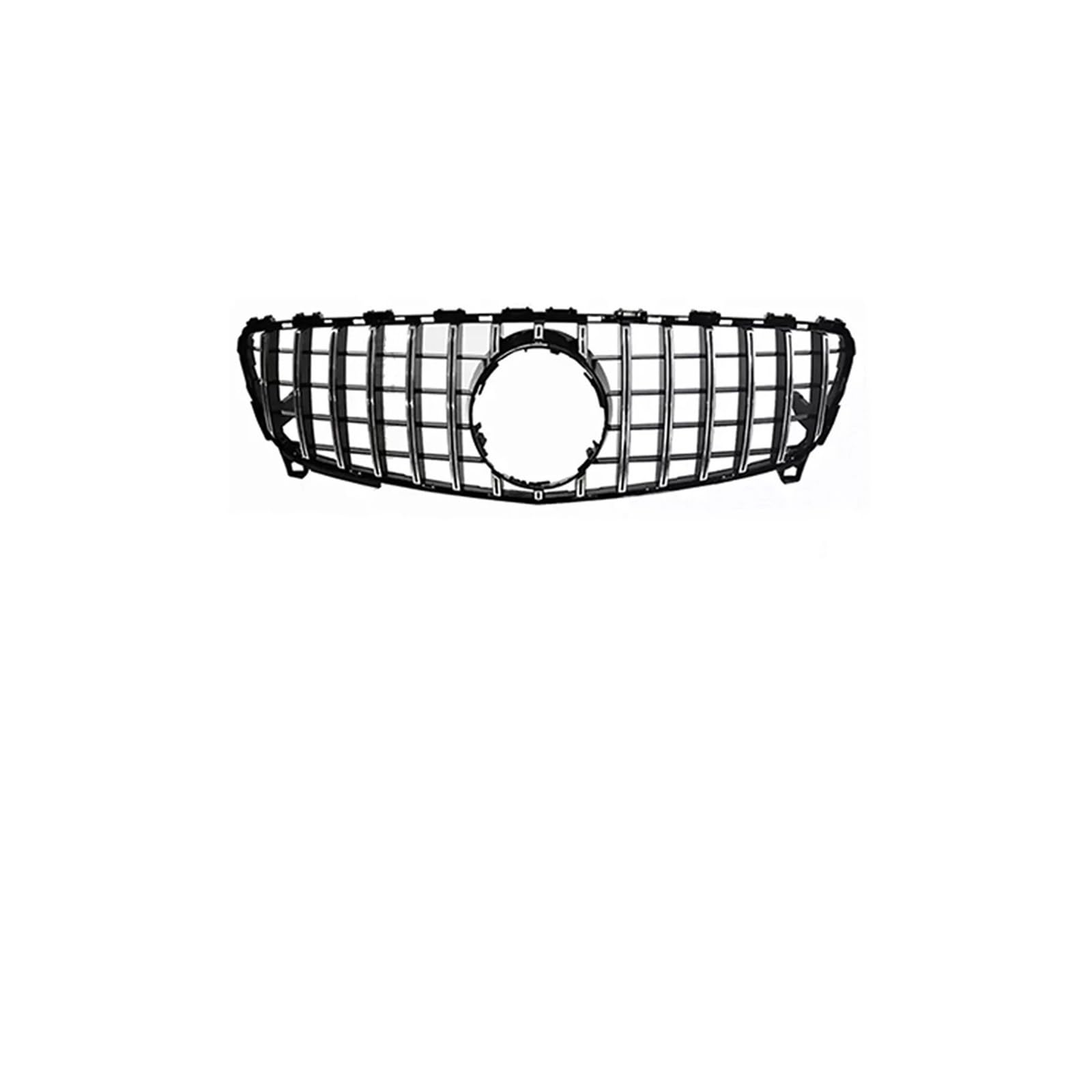 Kühlergrill Für A W176 A45 A260 A180 A200 2013-2018 Center Front Inlet Grille Racing Haube Grill Kühlergrill Vorne(16-18 G Silvery) von GBGWRMRYX