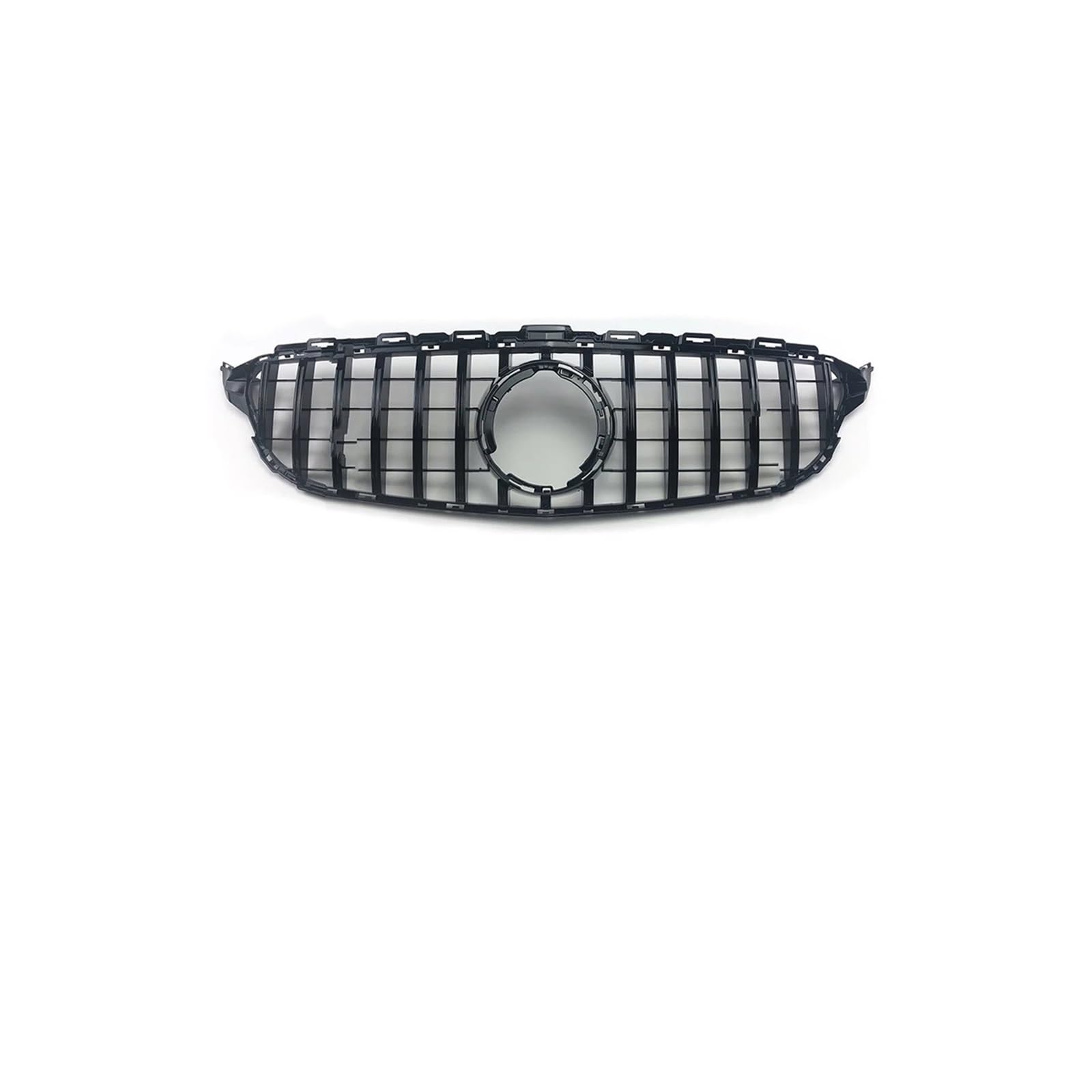 Kühlergrill Für C C205 C180 C200 C250 C300 C260 W205 S205 2014-2021 Auto Frontstoßstangengrill Kühlergrill Vorne(19-21 Glossy Black) von GBGWRMRYX