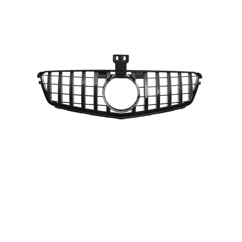 Kühlergrill Für C Für Klasse W204 C204 C43 2007-2014 Auto Front Kühlergrill Silber Schwarz Kühlergrill Vorne(G Glossy Black) von GBGWRMRYX