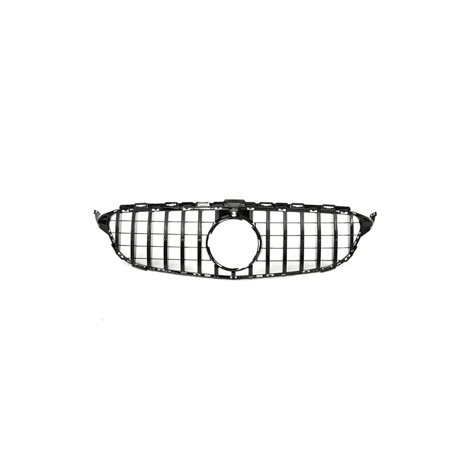 Kühlergrill Für C Für Klasse W205 C180 C200 C300 C350 2014-2021 Kühlergrill ABS Schwarz Ohne/mit Kameraloch Kühlergrill Vorne(14-18 BLK with) von GBGWRMRYX