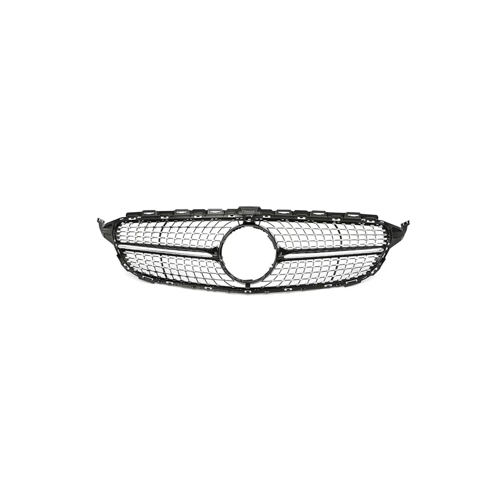 Kühlergrill Für C Für Klasse W205 C180 C200 C300 C350 2014-2021 Kühlergrill ABS Schwarz Ohne/mit Kameraloch Kühlergrill Vorne(14-18 Diamond B with) von GBGWRMRYX