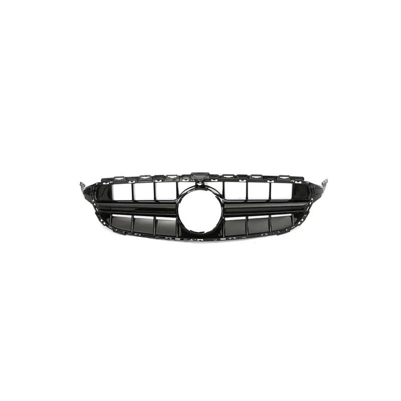Kühlergrill Für C Für Klasse W205 C180 C200 C300 C350 2014-2021 Kühlergrill ABS Schwarz Ohne/mit Kameraloch Kühlergrill Vorne(14-18 E63S B with) von GBGWRMRYX