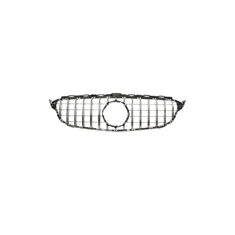 Kühlergrill Für C Für Klasse W205 C180 C200 C300 C350 2014-2021 Kühlergrill ABS Schwarz Ohne/mit Kameraloch Kühlergrill Vorne(14-18 S Without2) von GBGWRMRYX