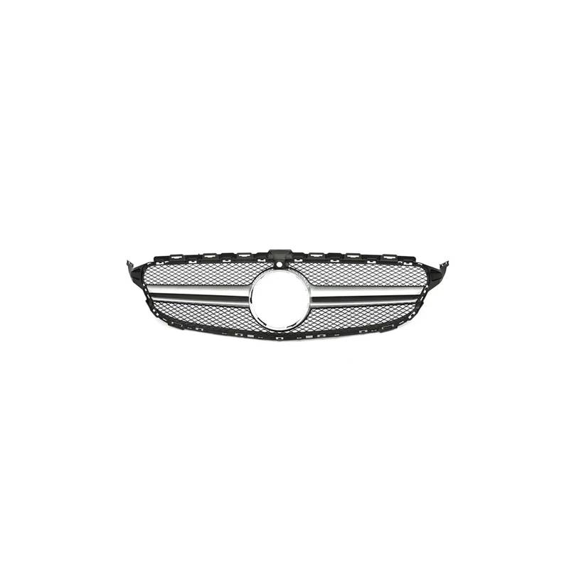 Kühlergrill Für C Für Klasse W205 C180 C200 C300 C350 2014-2021 Kühlergrill ABS Schwarz Ohne/mit Kameraloch Kühlergrill Vorne(14-18 S with) von GBGWRMRYX