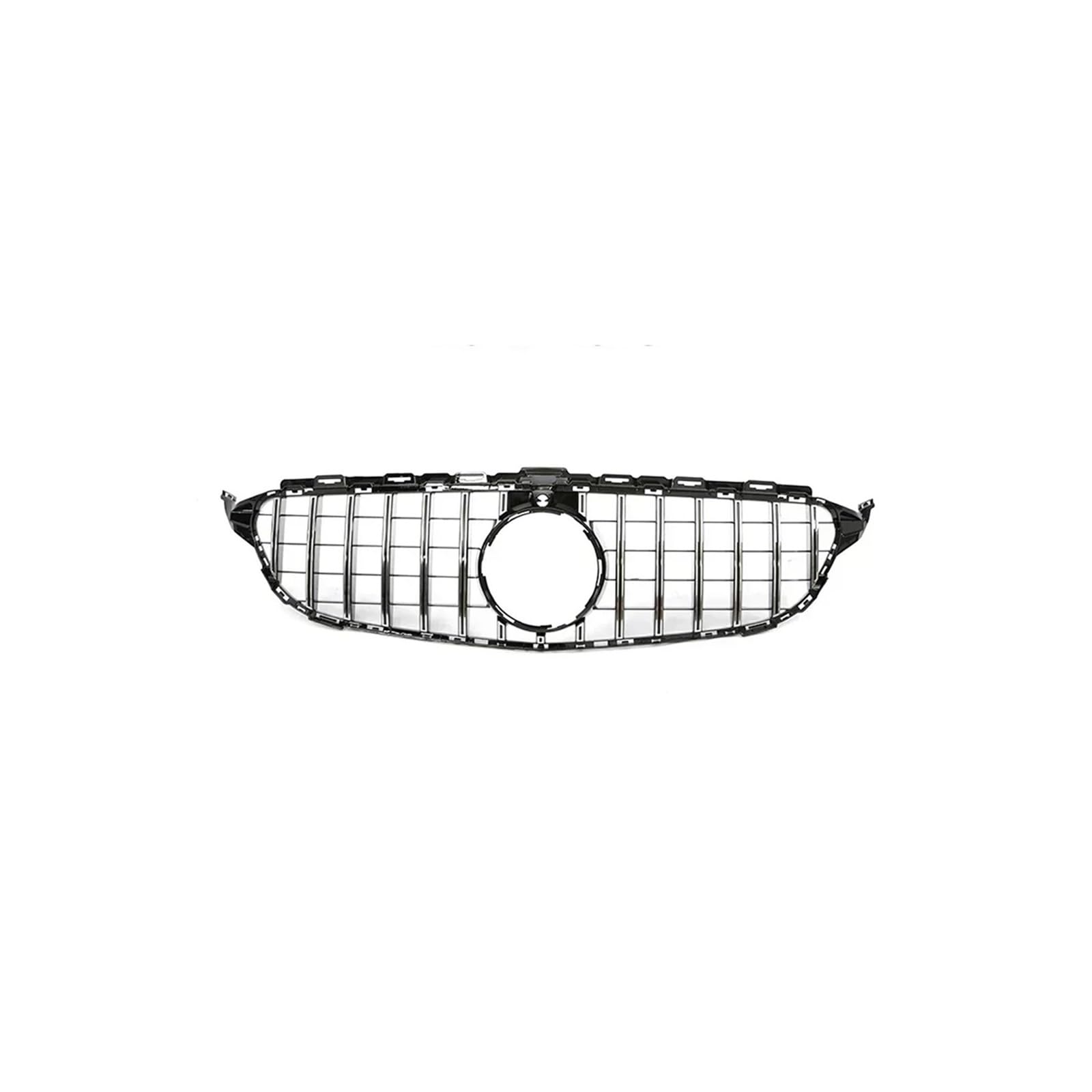 Kühlergrill Für C Für Klasse W205 C180 C200 C300 C350 2014-2021 Kühlergrill ABS Schwarz Ohne/mit Kameraloch Kühlergrill Vorne(14-18 Sliver with) von GBGWRMRYX
