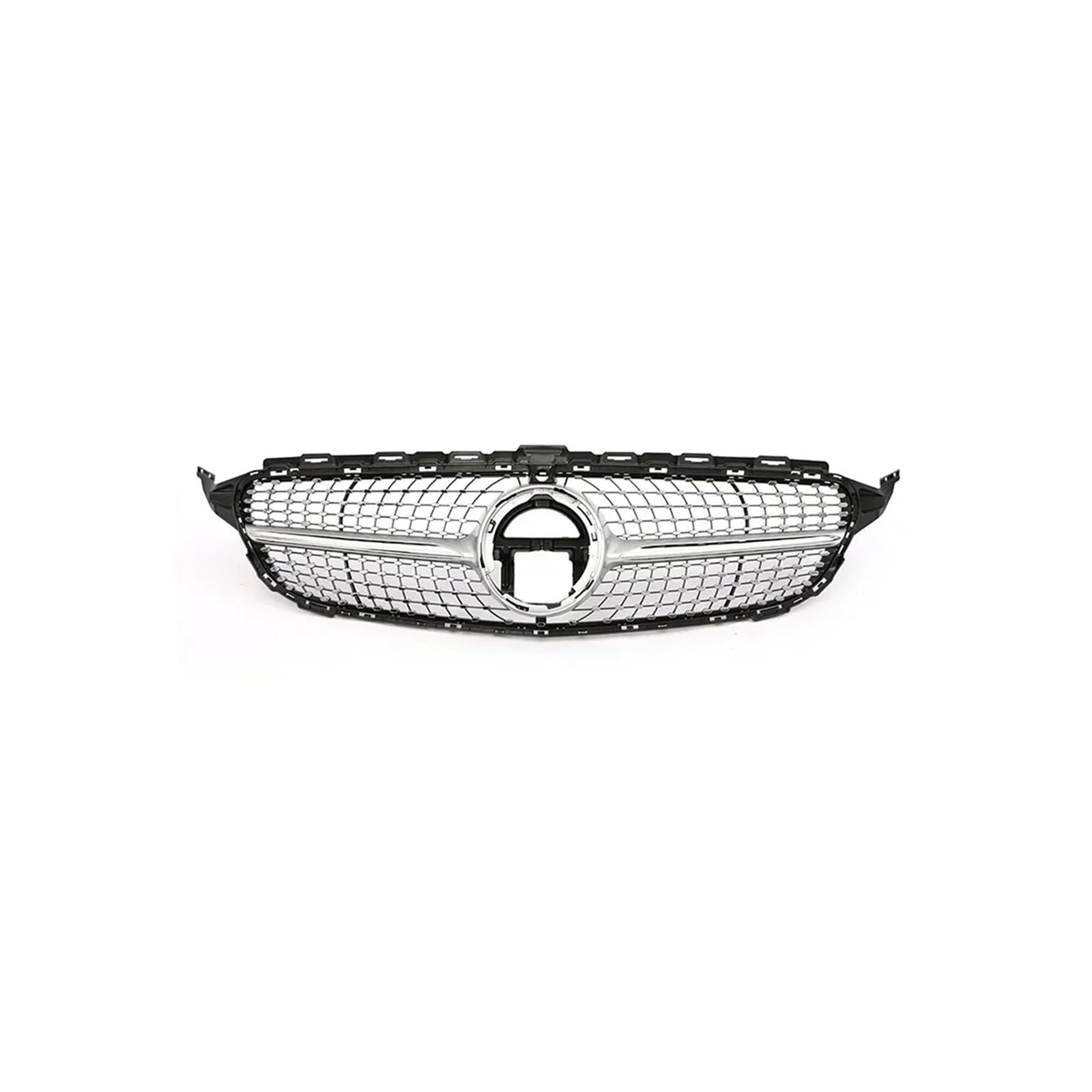 Kühlergrill Für C Für Klasse W205 C180 C200 C300 C350 2014-2021 Kühlergrill ABS Schwarz Ohne/mit Kameraloch Kühlergrill Vorne(19-21 Diamond S with) von GBGWRMRYX