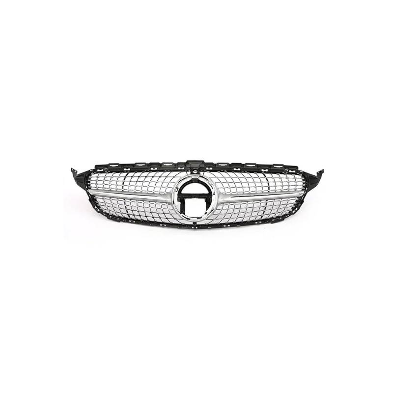 Kühlergrill Für C Für Klasse W205 C180 C200 C300 C350 2014-2021 Kühlergrill ABS Schwarz Ohne/mit Kameraloch Kühlergrill Vorne(19-21 Diamond S with) von GBGWRMRYX