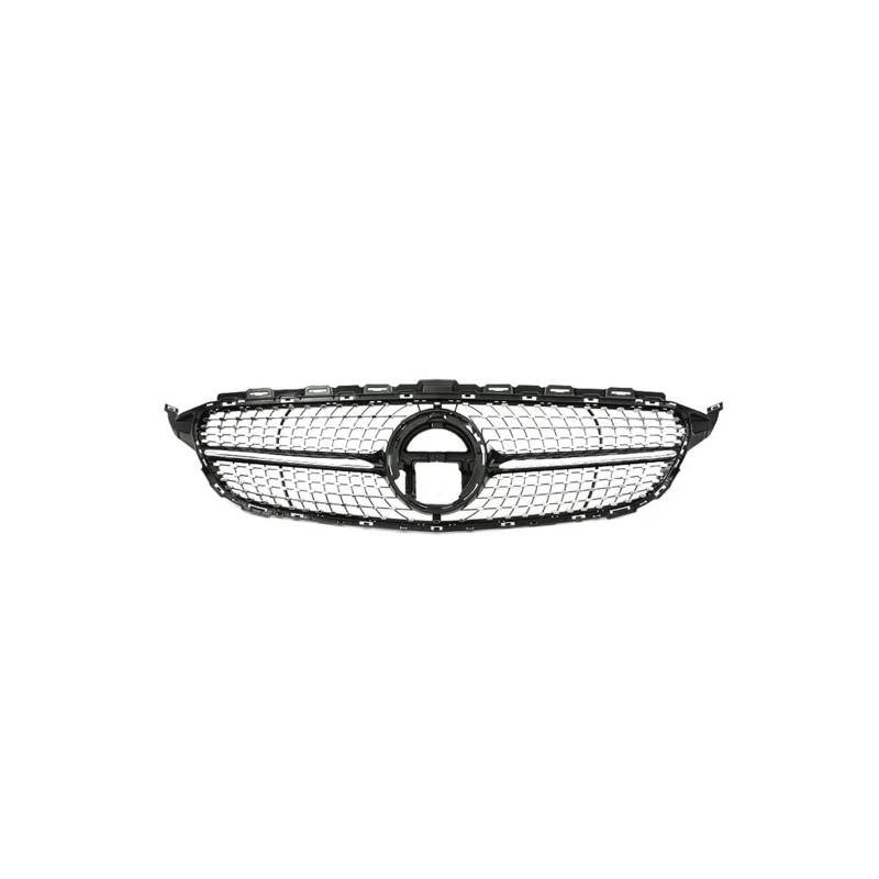 Kühlergrill Für C Für Klasse W205 C180 C200 C300 C350 2014-2021 Kühlergrill ABS Schwarz Ohne/mit Kameraloch Kühlergrill Vorne(19-21 Diamond Without) von GBGWRMRYX