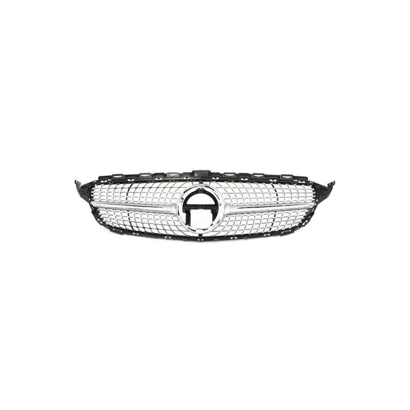 Kühlergrill Für C Für Klasse W205 C180 C200 C300 C350 2014-2021 Kühlergrill ABS Schwarz Ohne/mit Kameraloch Kühlergrill Vorne(19-21 Diamond Without1) von GBGWRMRYX