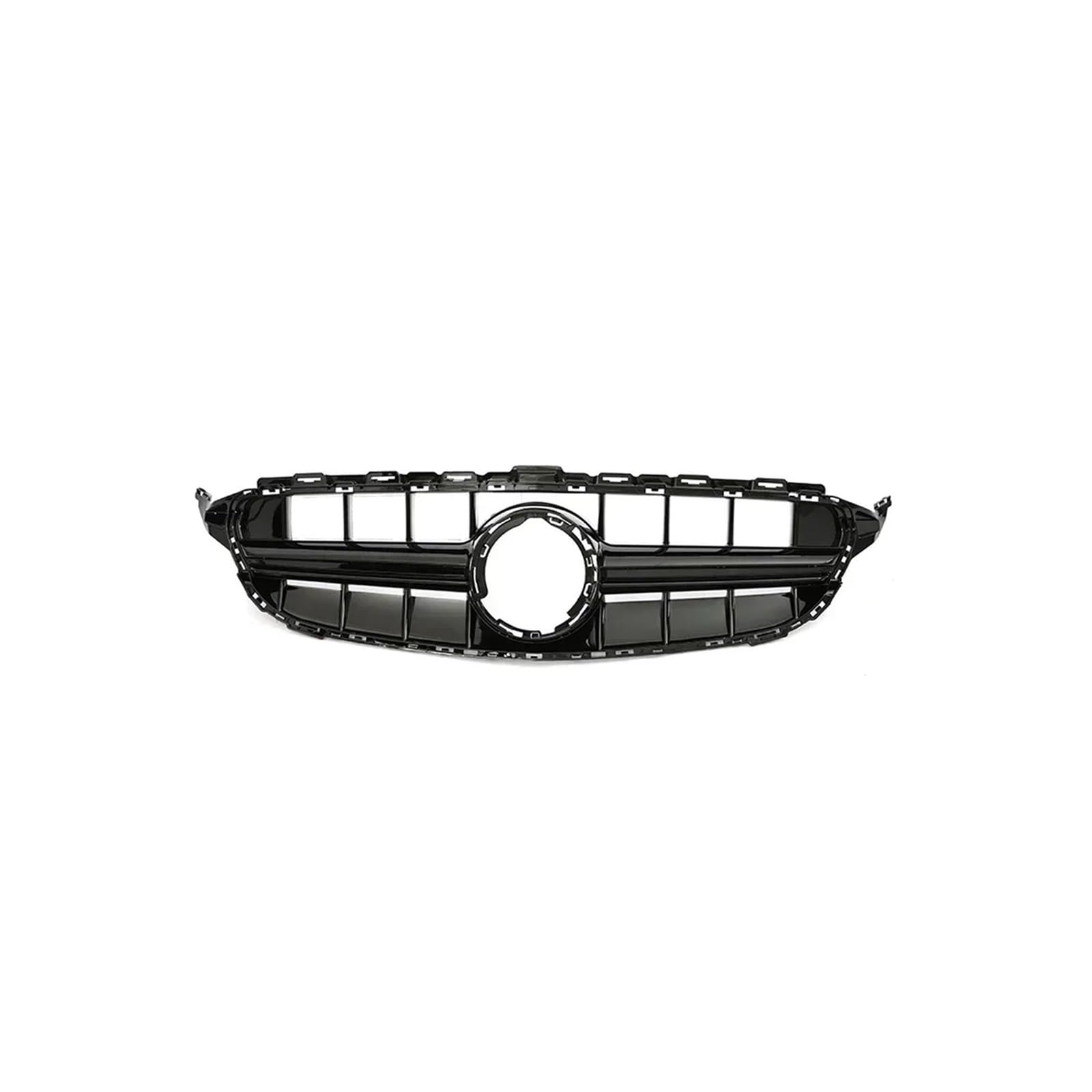 Kühlergrill Für C Für Klasse W205 C180 C200 C300 C350 2014-2021 Kühlergrill ABS Schwarz Ohne/mit Kameraloch Kühlergrill Vorne(19-21 E63S B Without) von GBGWRMRYX
