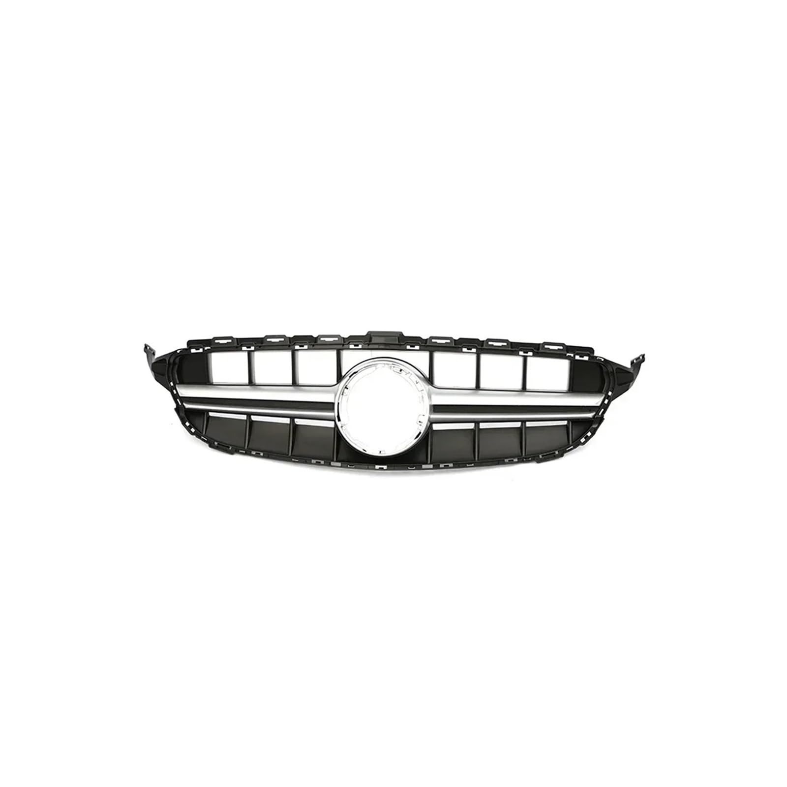 Kühlergrill Für C Für Klasse W205 C180 C200 C300 C350 2014-2021 Kühlergrill ABS Schwarz Ohne/mit Kameraloch Kühlergrill Vorne(19-21 E63S S Without) von GBGWRMRYX