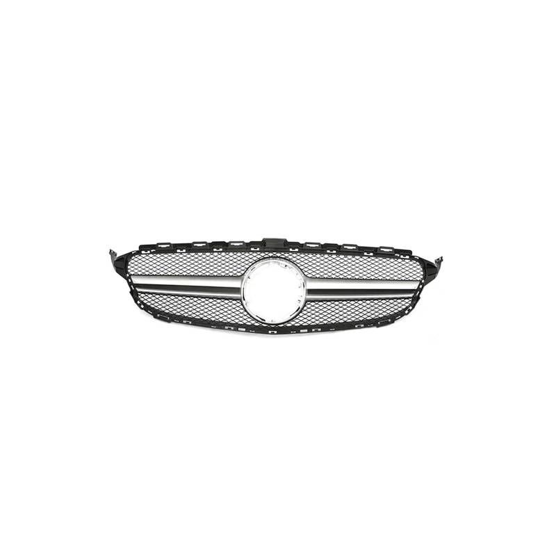 Kühlergrill Für C Für Klasse W205 C180 C200 C300 C350 2014-2021 Kühlergrill ABS Schwarz Ohne/mit Kameraloch Kühlergrill Vorne(19-21 S Without) von GBGWRMRYX