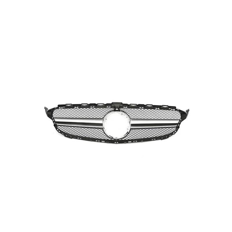 Kühlergrill Für C Für Klasse W205 C180 C200 C300 C350 2014-2021 Kühlergrill ABS Schwarz Ohne/mit Kameraloch Kühlergrill Vorne(19-21 S with) von GBGWRMRYX