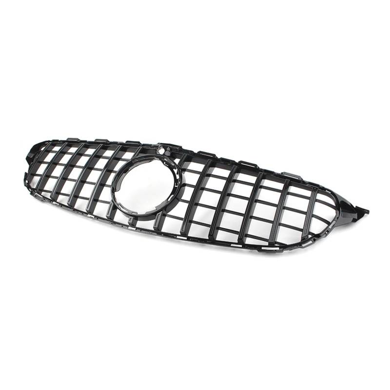 Kühlergrill Für C-Klasse C200 C250 C300 C350 W205 2019 Auto Vorderen Stoßfänger Racing Grill W/Kamera Glanz Schwarz Kühlergrill Vorne von GBGWRMRYX
