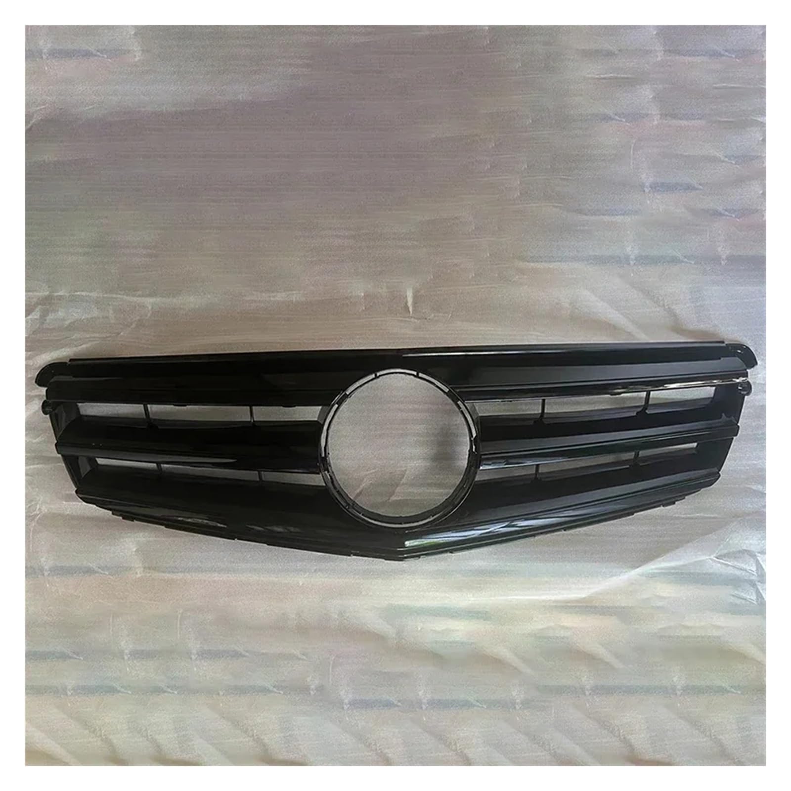 Kühlergrill Für C-Klasse W204 C180 C200 C300 C350 2008-2014 Auto Front Hood Grill Kühlergrill Vorne(All Black) von GBGWRMRYX