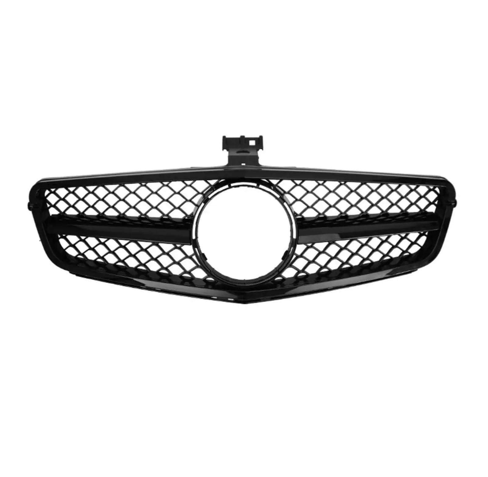 Kühlergrill Für C-Klasse W204 C43 2007-2014 Für AMG Auto Front Hood Grille Grill Kühlergrill Vorne(Glossy Black) von GBGWRMRYX