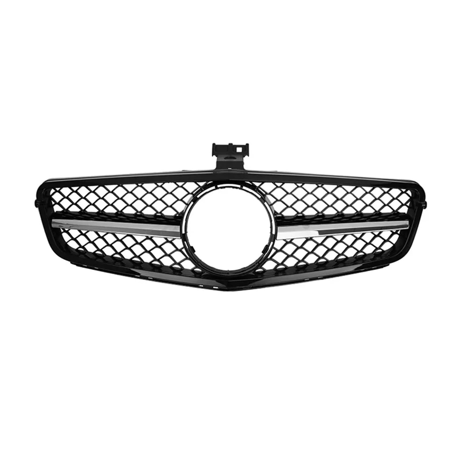 Kühlergrill Für C-Klasse W204 C43 2007-2014 Für AMG Auto Front Hood Grille Grill Kühlergrill Vorne(Silvery-Black) von GBGWRMRYX