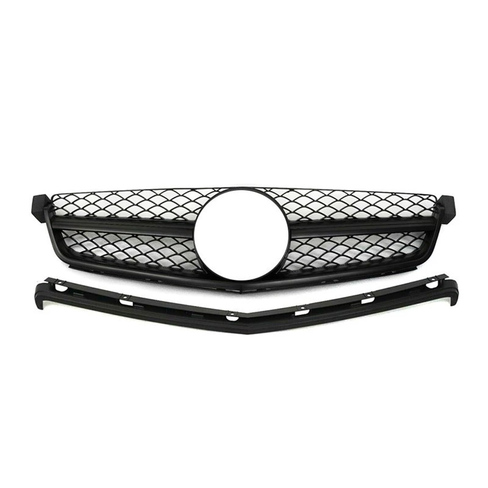 Kühlergrill Für C-Klasse W204 C63 2008-2014 Auto Frontschürze Kühlergrill Für AMG Kühlergrill Vorne(08-11 C63 AMG Glos B) von GBGWRMRYX