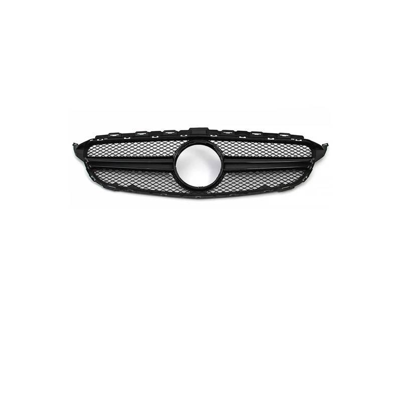 Kühlergrill Für C-Klasse W205 C180 C200 C250 C300 2015 2016 2017 2018 Frontstoßstangengrill Chrom Schwarz Kühlergrill Vorne(A-Glossy Black) von GBGWRMRYX