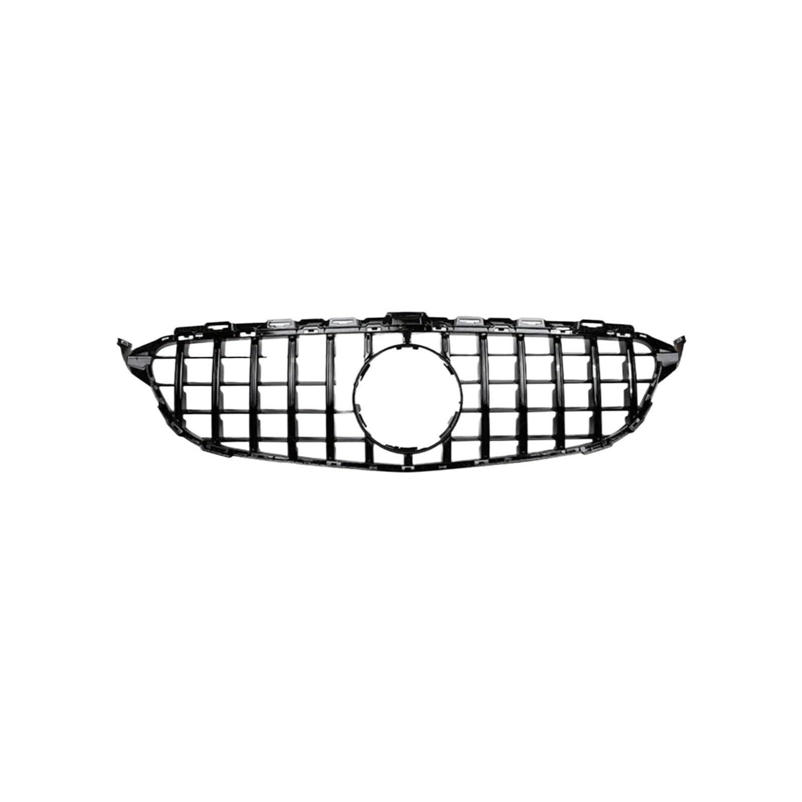 Kühlergrill Für C-Klasse W205 C180 C200 C250 C300 C400 Für GT 2015-2021 Frontschürze Haube Grill Mit Kamera Loch Kühlergrill Vorne(15-18 13bar No Hole) von GBGWRMRYX