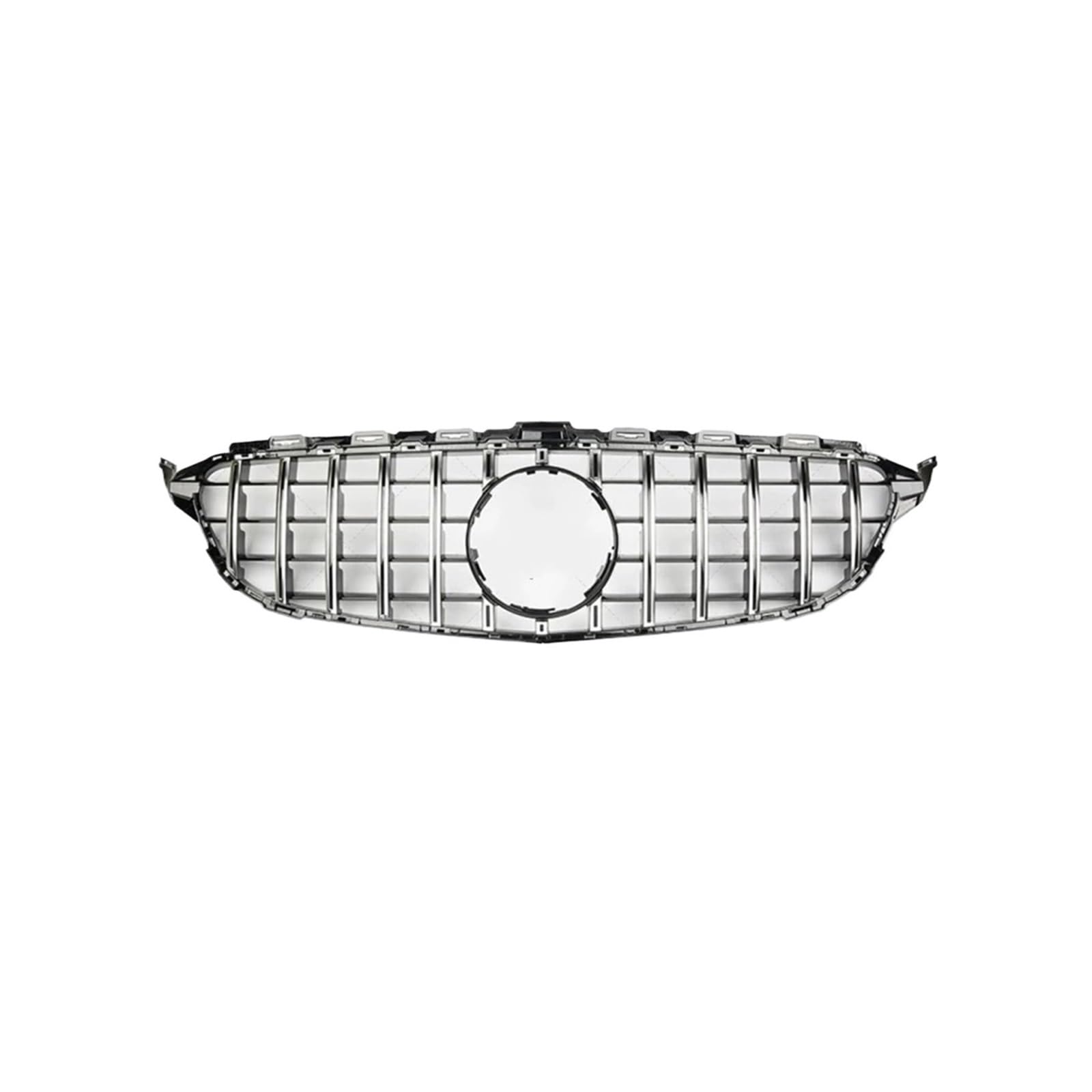 Kühlergrill Für C-Klasse W205 C180 C200 C250 C300 C400 Für GT 2015-2021 Frontschürze Haube Grill Mit Kamera Loch Kühlergrill Vorne(15-18 13bar No Hole1) von GBGWRMRYX