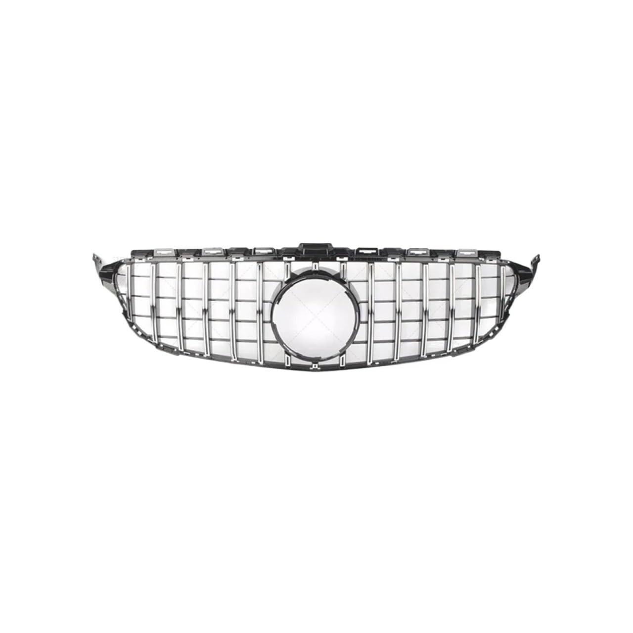Kühlergrill Für C-Klasse W205 C180 C200 C250 C300 C400 Für GT 2015-2021 Frontschürze Haube Grill Mit Kamera Loch Kühlergrill Vorne(15-18 15bar No Hole1) von GBGWRMRYX