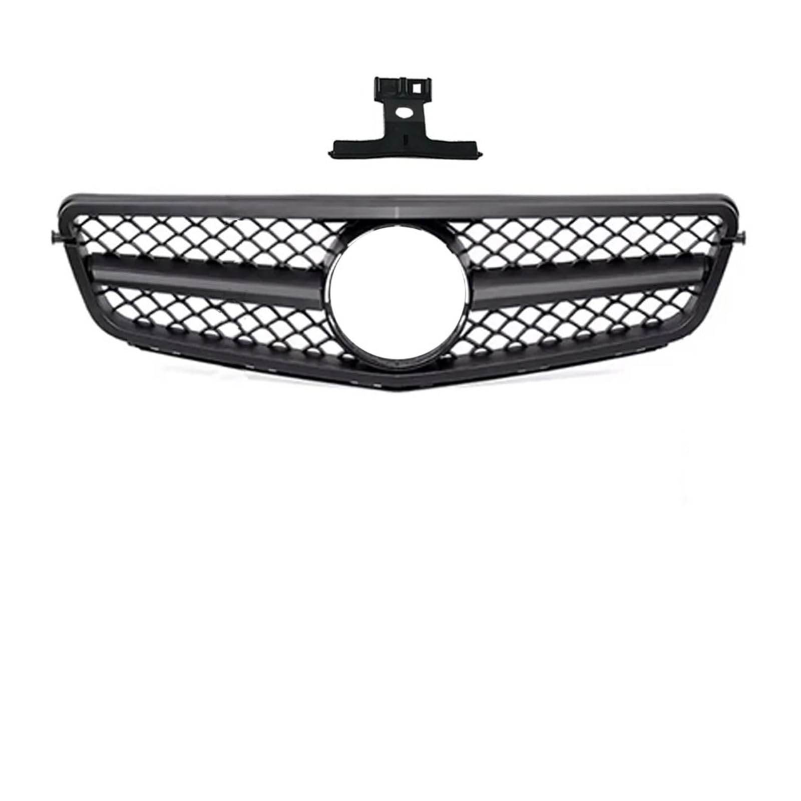 Kühlergrill Für C W204 C43 2007-2014 Für AMG Stil Auto Front Hood Stoßstange Grille Racing Grill Kühlergrill Vorne(Matte Black) von GBGWRMRYX