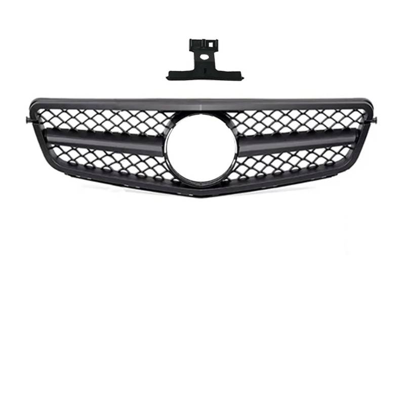 Kühlergrill Für C W204 C43 2007-2014 Für AMG Stil Auto Front Hood Stoßstange Grille Racing Grill Kühlergrill Vorne(Matte Black) von GBGWRMRYX