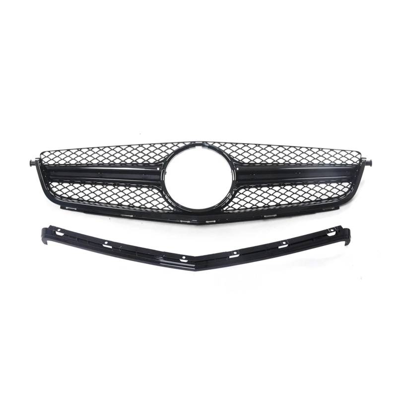 Kühlergrill Für C63 Für AMG 2012-2014 Grill Kühlergrill Schwarz Auto Oberen Stoßfänger Haube Mesh Grid Kühlergrill Vorne von GBGWRMRYX