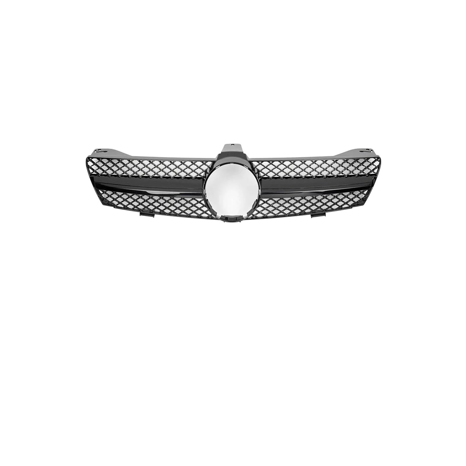 Kühlergrill Für CLS Für Klasse W219 CLS350 CLS500 2005-2008 Auto Frontstoßstangengrill Chrom Black Diamonds Style Kühlergrill Vorne(A-Glossy Black) von GBGWRMRYX
