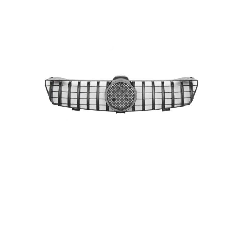 Kühlergrill Für CLS Für Klasse W219 CLS350 CLS500 2005-2008 Auto Frontstoßstangengrill Chrom Black Diamonds Style Kühlergrill Vorne(G-Glossy Black) von GBGWRMRYX