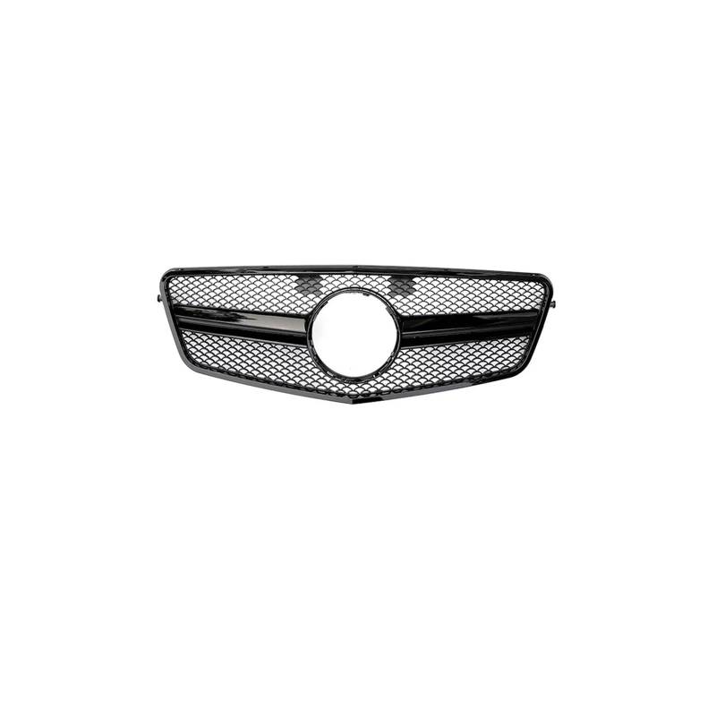 Kühlergrill Für E Für Klasse W212 2009-2015 Auto Front Racing Grill Diamant Schwarz Silber Kühlergrill Vorne(08-13 A Black) von GBGWRMRYX