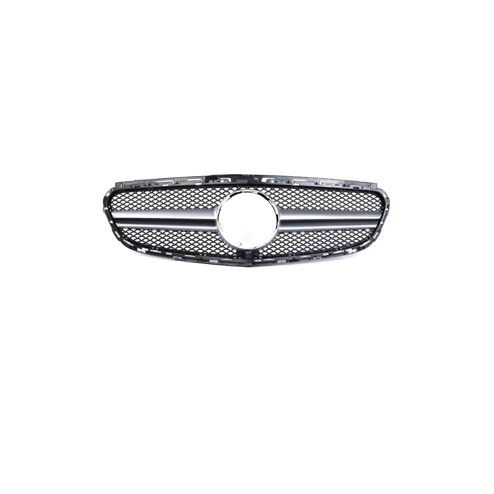 Kühlergrill Für E Für Klasse W212 2009-2015 Auto Front Racing Grill Diamant Schwarz Silber Kühlergrill Vorne(14-15 A Sliver) von GBGWRMRYX