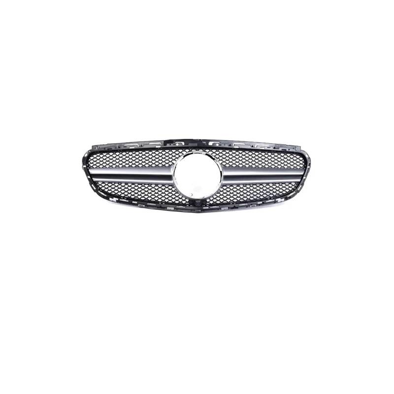 Kühlergrill Für E Für Klasse W212 2009-2015 Auto Front Racing Grill Diamant Schwarz Silber Kühlergrill Vorne(14-15 A Sliver) von GBGWRMRYX