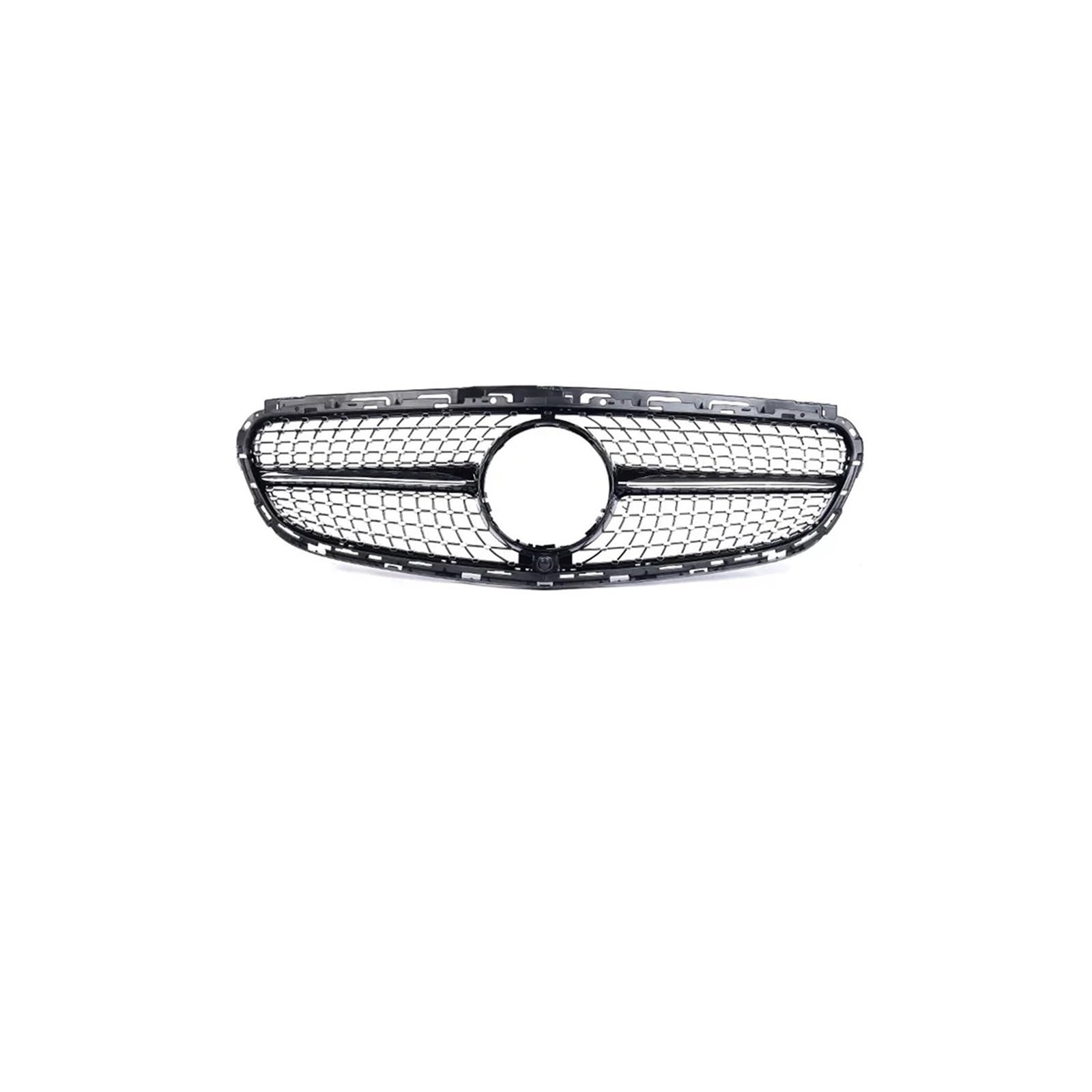 Kühlergrill Für E Für Klasse W212 2009-2015 Auto Front Racing Grill Diamant Schwarz Silber Kühlergrill Vorne(14-15 Diamond Black) von GBGWRMRYX