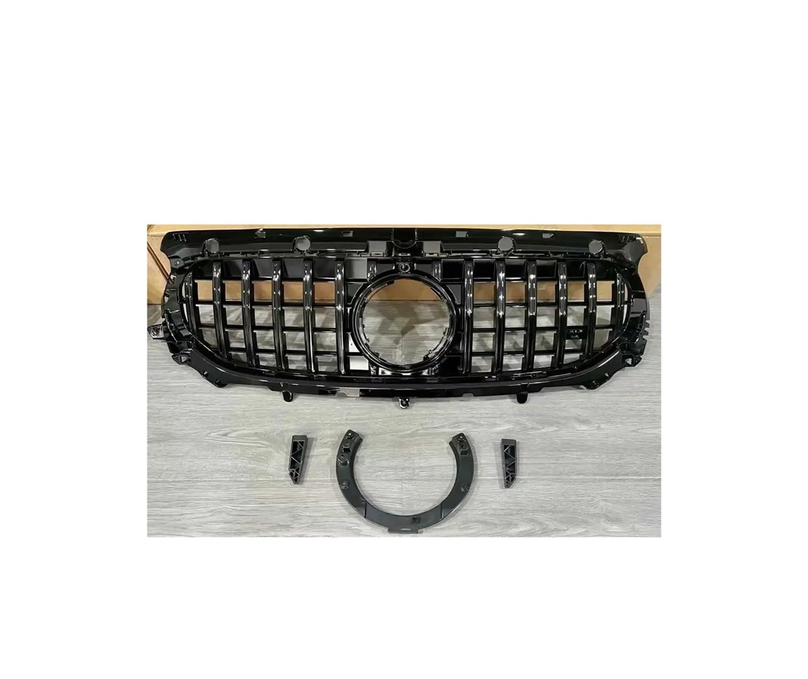 Kühlergrill Für GLA Für Klasse H247 200 250 260 GLA45 GLA35 2020-2024 Frontstoßstangengrill Renngrills Kühlergrill Vorne(2024 Black) von GBGWRMRYX