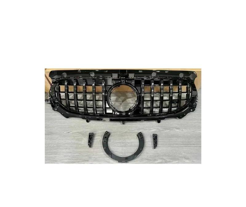 Kühlergrill Für GLA Für Klasse H247 200 250 260 GLA45 GLA35 2020-2024 Frontstoßstangengrill Renngrills Kühlergrill Vorne(2024 Black) von GBGWRMRYX