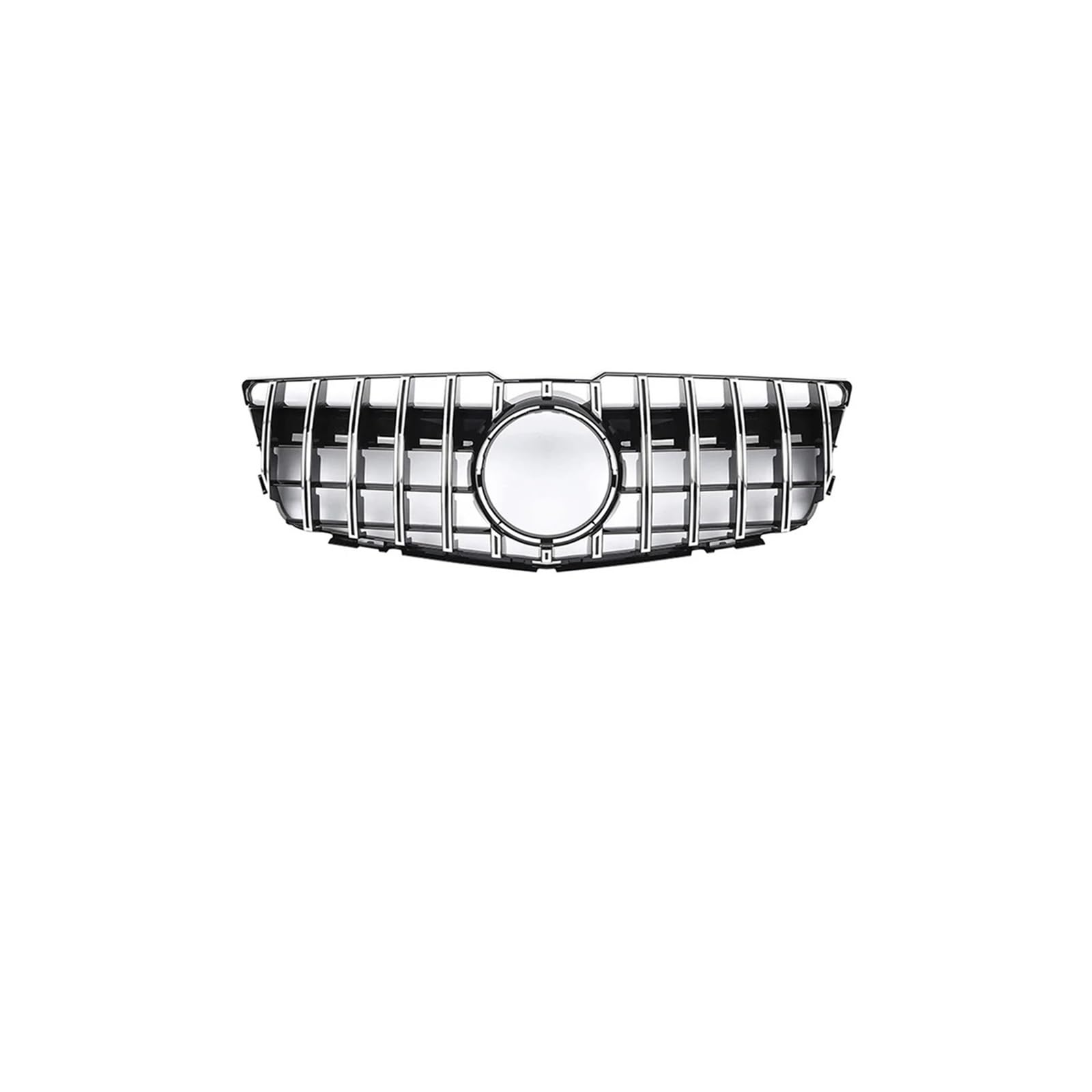 Kühlergrill Für GLK Für Klasse X204 GLK250 GLK300 GLK350 2013-2015 Black Diamonds Style Oberer Kühlergrill Renngitter Kühlergrill Vorne(Chrome Silver) von GBGWRMRYX