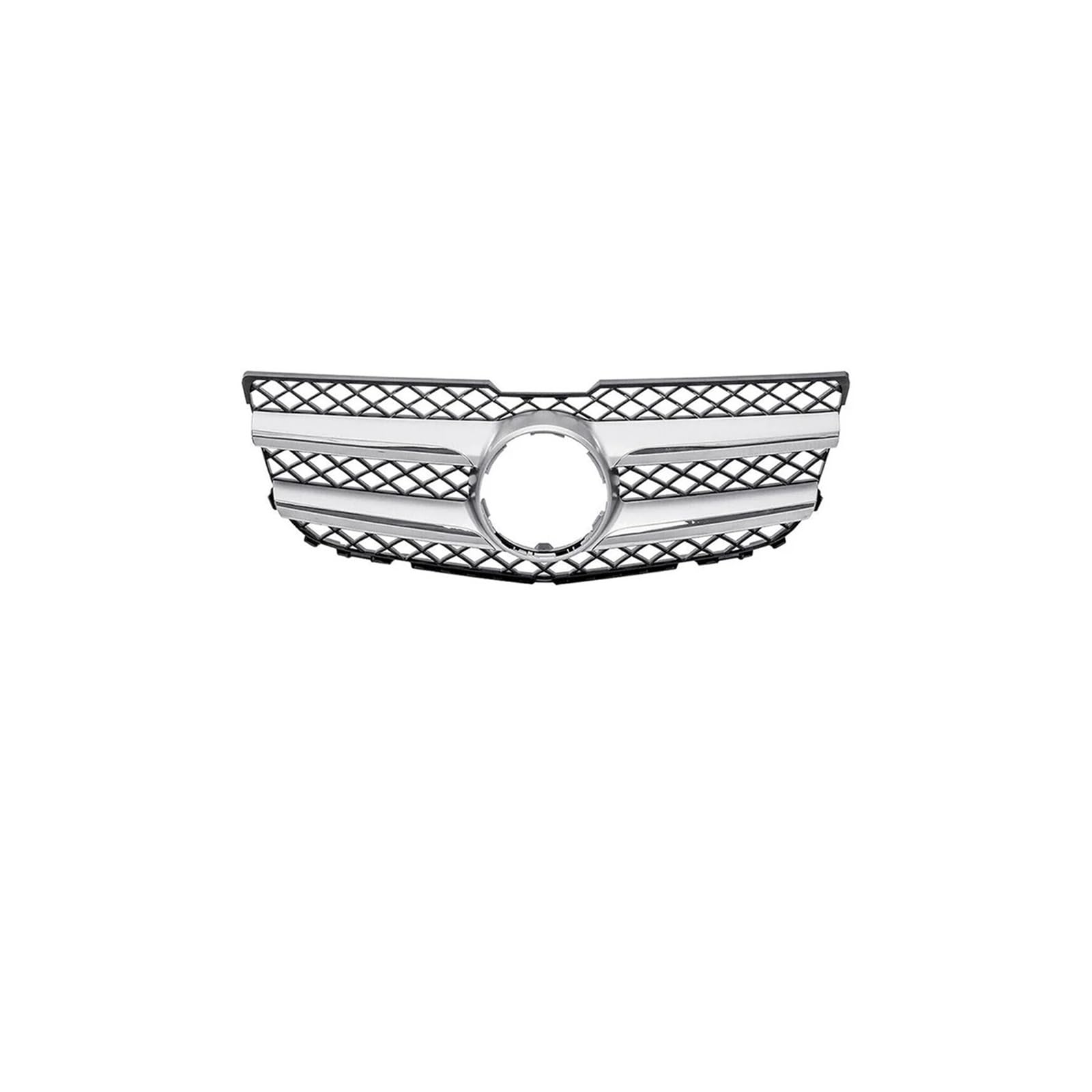 Kühlergrill Für GLK Für Klasse X204 GLK250 GLK300 GLK350 2013-2015 Black Diamonds Style Oberer Kühlergrill Renngitter Kühlergrill Vorne(Chrome Silver1) von GBGWRMRYX