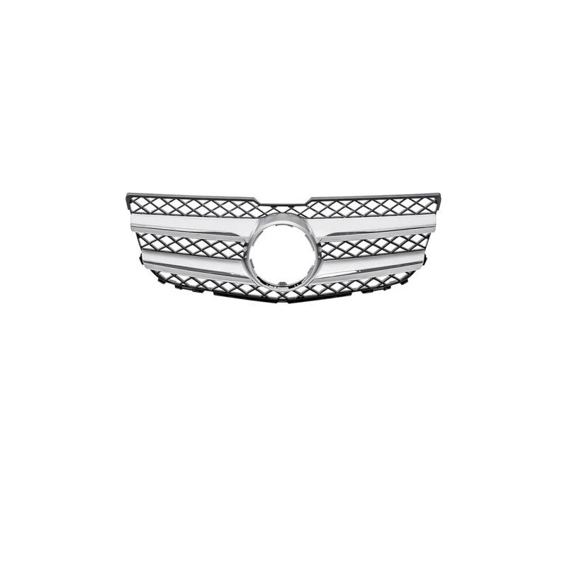 Kühlergrill Für GLK Für Klasse X204 GLK250 GLK300 GLK350 2013-2015 Black Diamonds Style Oberer Kühlergrill Renngitter Kühlergrill Vorne(Chrome Silver1) von GBGWRMRYX