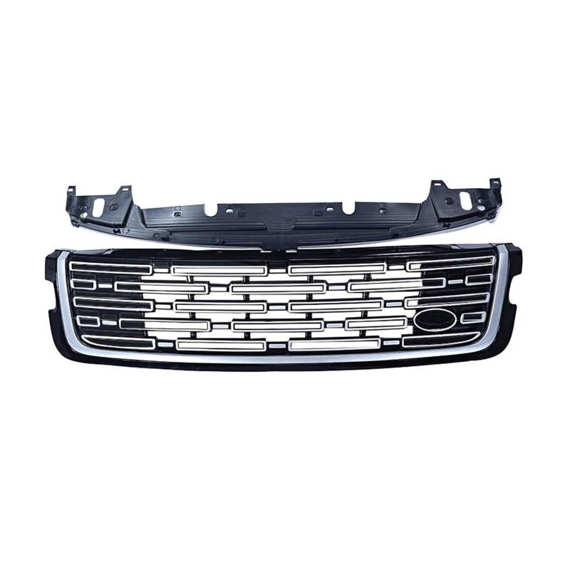 Kühlergrill Für Land Für Rover Für Range Für Rover Für Velar 2017-2024 Auto Frontstoßstange Kühlergrill Kühlergrill Vorne(24 Black Silver) von GBGWRMRYX