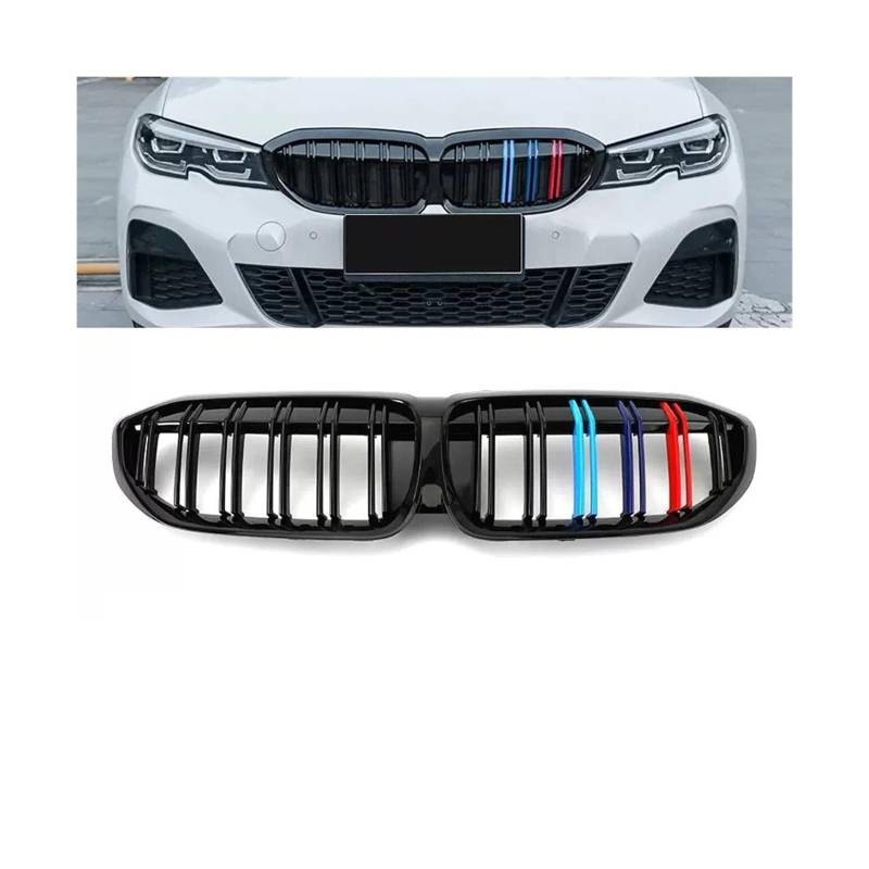 Kühlergrill Für M3 G20 318i 320i M340i 2019 2020 2021 2022 2023 Auto Front Nierengrill Kühlergrill Vorne(19-22 G II) von GBGWRMRYX