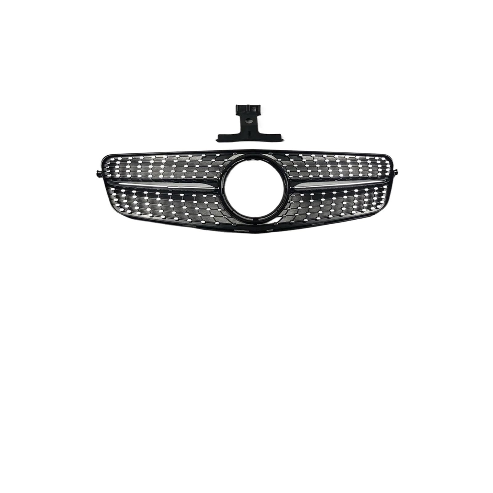 Kühlergrill Für W204 C204 S204 C43 2007-2014 Auto Front Einlass Grille Stoßstange Grill Kühlergrill Vorne(Diamond Glossy Black) von GBGWRMRYX