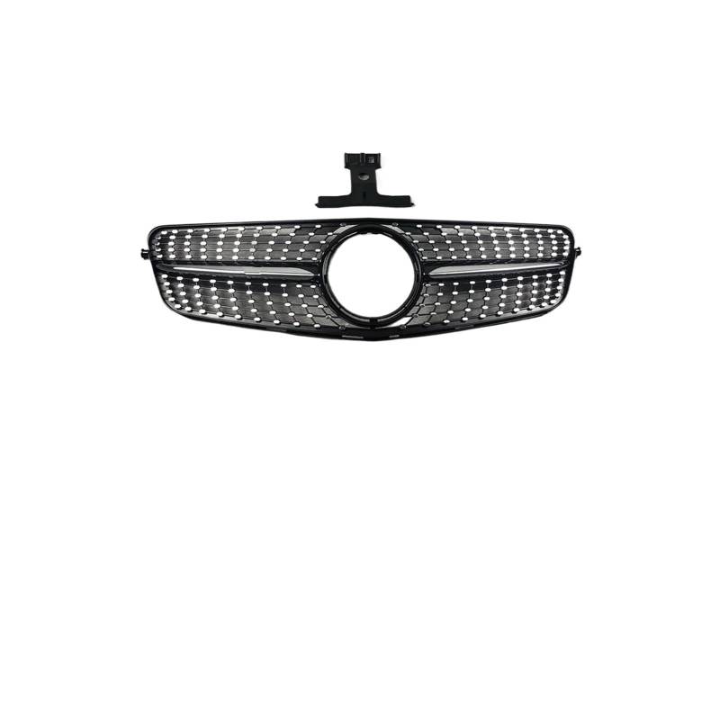 Kühlergrill Für W204 C204 S204 C43 2007-2014 Auto Front Einlass Grille Stoßstange Grill Kühlergrill Vorne(Diamond Glossy Black) von GBGWRMRYX