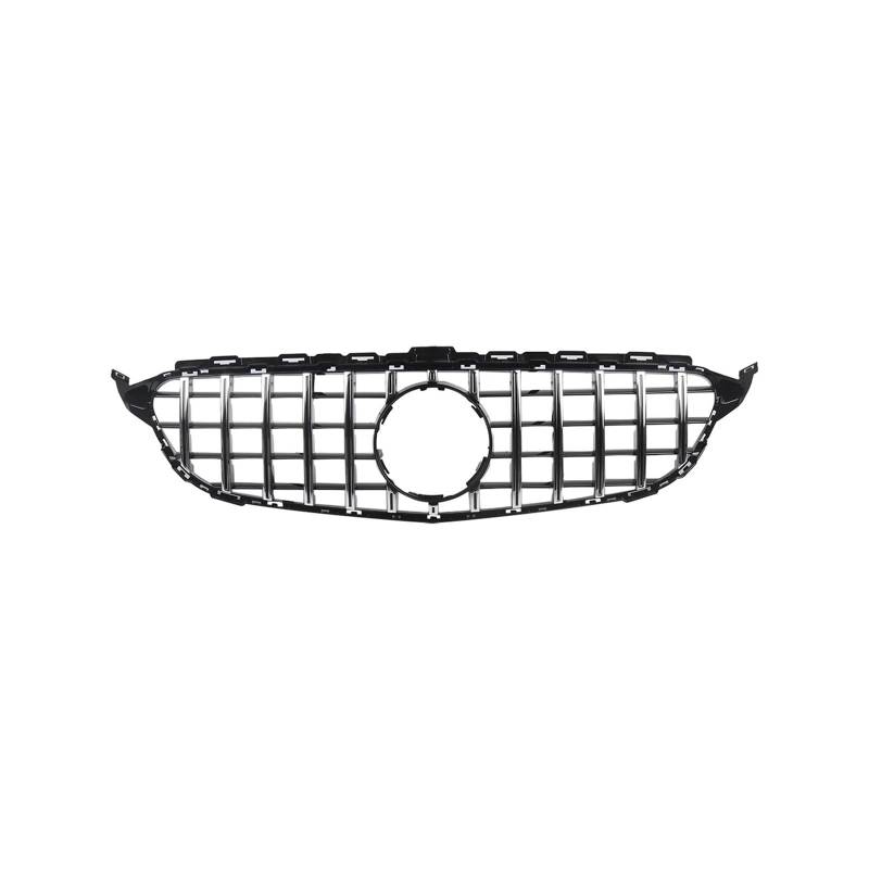 Kühlergrill Für W205 C250 C300 2015-2018 Auto Frontstoßstange Kühlergrill Racing Grill Ohne Kameraloch Kühlergrill Vorne von GBGWRMRYX